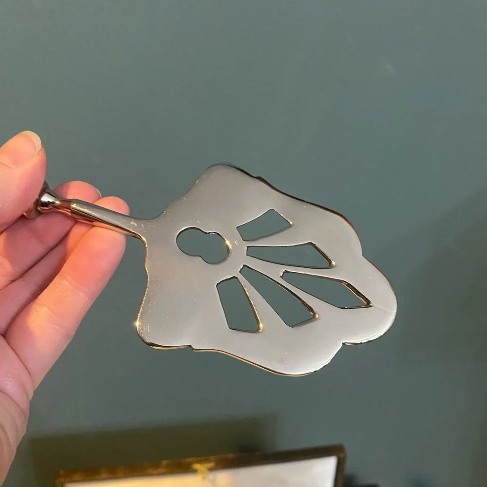 Vintage Pastry Cake Petit Four Server In Original Box